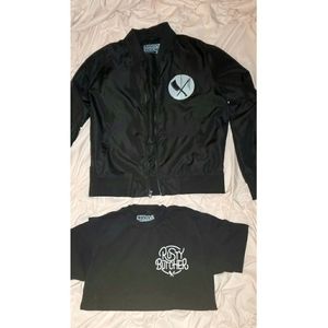Rusty Butcher t-shirt & windbreaker